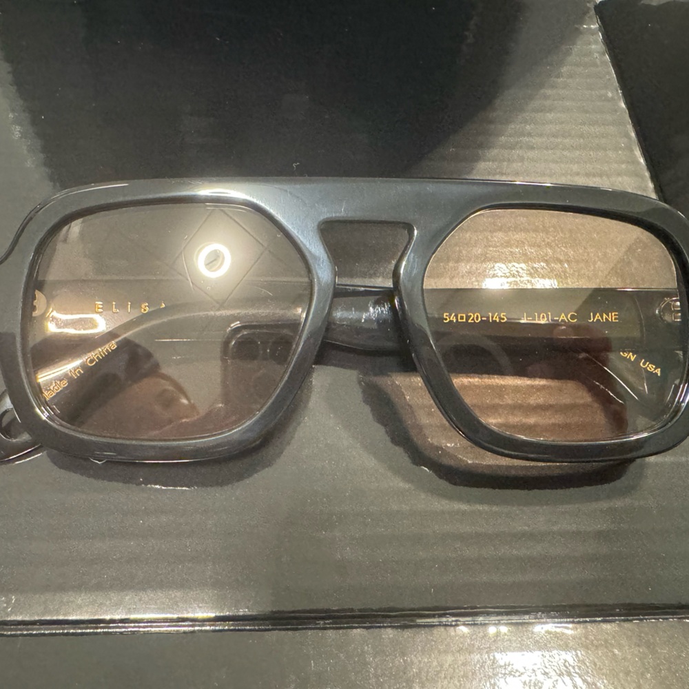 Black Rectangular Sunglasses NWT - image 1